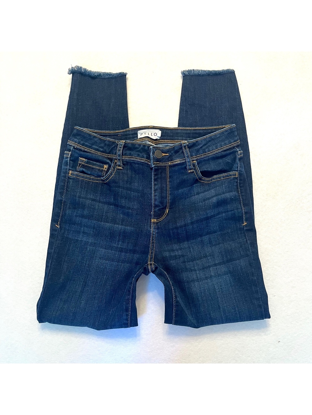 Cello high rise skinny jeans jeggings size 5 dark wash